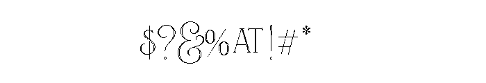 Fleur Inline Font OTHER CHARS