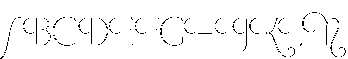 Fleur Inline Font UPPERCASE