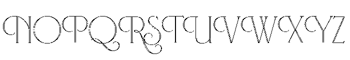 Fleur Inline Font UPPERCASE