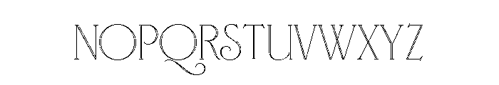 Fleur Inline Font LOWERCASE