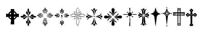 Fleurcross Regular Font UPPERCASE