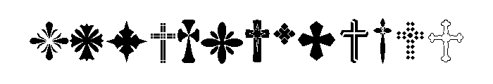 Fleurcross Regular Font UPPERCASE