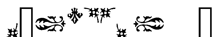 Fleurons Garamont Font OTHER CHARS