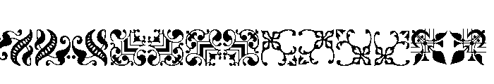 Fleurons Garamont Font LOWERCASE
