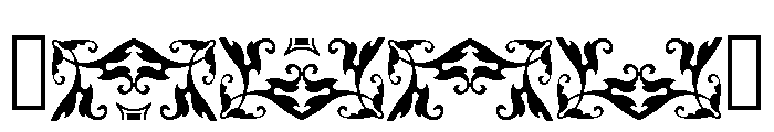 Fleurons Granjon Font OTHER CHARS