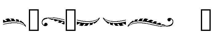 Fleurons Granjon Font OTHER CHARS