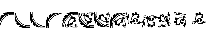 Fleurons Granjon Font UPPERCASE