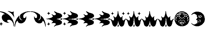 Fleurons Rogers Font UPPERCASE