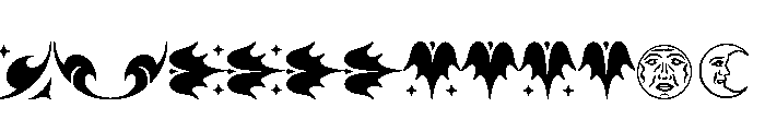 Fleurons Rogers Font LOWERCASE