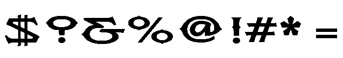 Flexion Bold Font OTHER CHARS