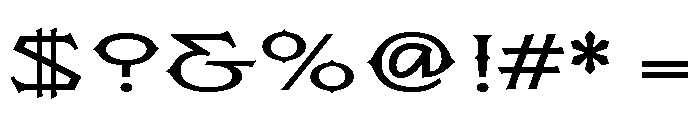 Flexion Medium Font OTHER CHARS