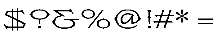 Flexion Regular Font OTHER CHARS