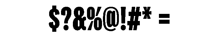 Flexoplex Compressed Black Font OTHER CHARS