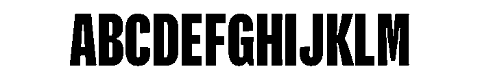 Flexoplex Compressed Black Font UPPERCASE