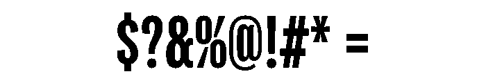 Flexoplex Compressed Bold Font OTHER CHARS