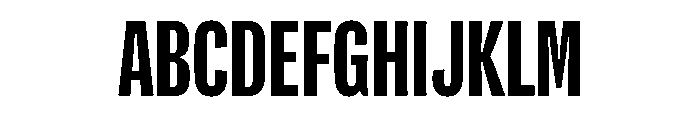 Flexoplex Compressed Bold Font UPPERCASE