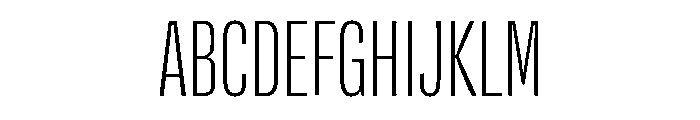 Flexoplex Compressed Light Font UPPERCASE