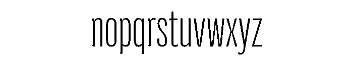 Flexoplex Compressed Light Font LOWERCASE