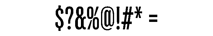 Flexoplex Compressed Medium Font OTHER CHARS