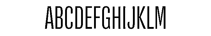 Flexoplex Compressed Regular Font UPPERCASE