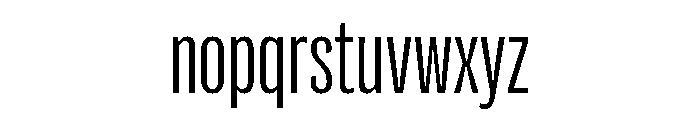 Flexoplex Compressed Regular Font LOWERCASE
