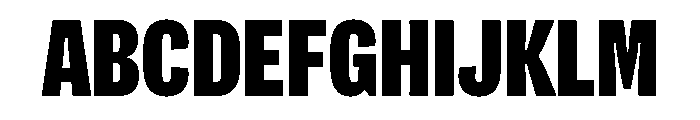 Flexoplex Condensed Black Font UPPERCASE