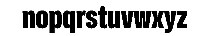 Flexoplex Condensed Black Font LOWERCASE