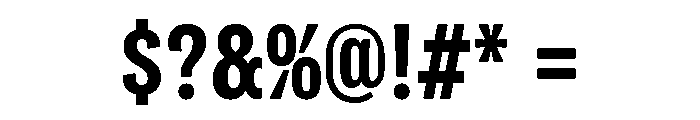 Flexoplex Condensed Bold Font OTHER CHARS