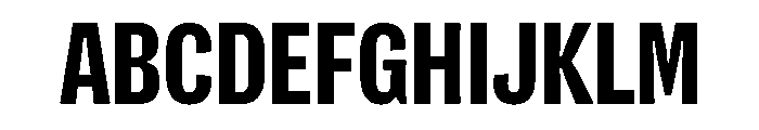 Flexoplex Condensed Bold Font UPPERCASE