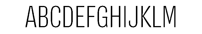 Flexoplex Condensed Light Font UPPERCASE