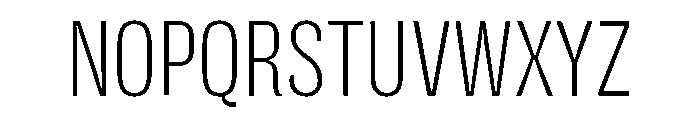 Flexoplex Condensed Light Font UPPERCASE