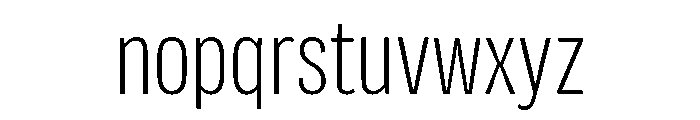 Flexoplex Condensed Light Font LOWERCASE