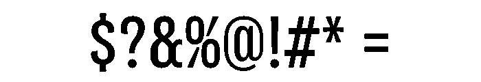 Flexoplex Condensed Medium Font OTHER CHARS