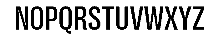 Flexoplex Condensed Medium Font UPPERCASE