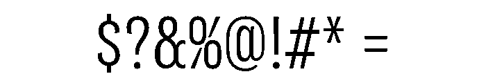 Flexoplex Condensed Regular Font OTHER CHARS