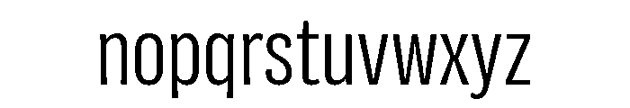 Flexoplex Condensed Regular Font LOWERCASE