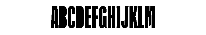 Flexoplex Extra Compressed Black Font UPPERCASE