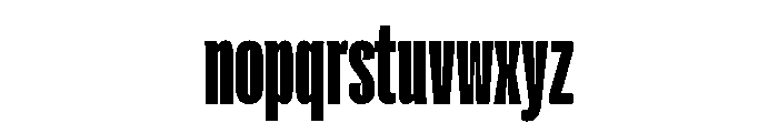Flexoplex Extra Compressed Black Font LOWERCASE