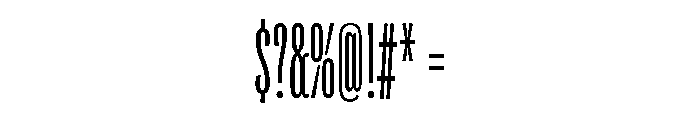 Flexoplex Extra Compressed Regular Font OTHER CHARS