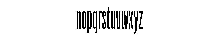Flexoplex Extra Compressed Regular Font LOWERCASE