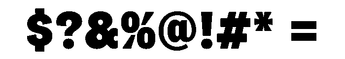 Flexoplex Narrow Black Font OTHER CHARS