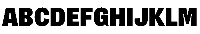 Flexoplex Narrow Black Font UPPERCASE