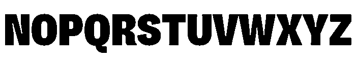 Flexoplex Narrow Black Font UPPERCASE