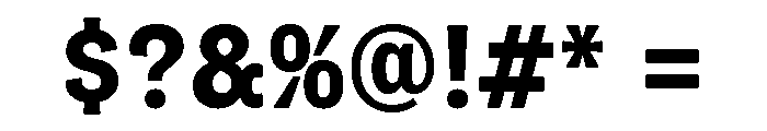 Flexoplex Narrow Bold Font OTHER CHARS