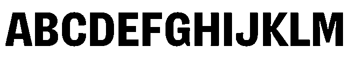 Flexoplex Narrow Bold Font UPPERCASE