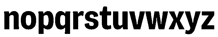 Flexoplex Narrow Bold Font LOWERCASE