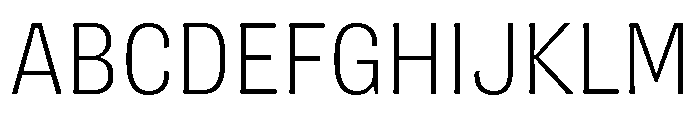 Flexoplex Narrow Light Font UPPERCASE