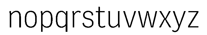 Flexoplex Narrow Light Font LOWERCASE