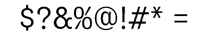 Flexoplex Narrow Regular Font OTHER CHARS