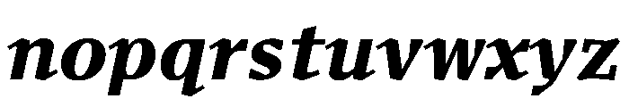 Fleya Bold Italic Font LOWERCASE